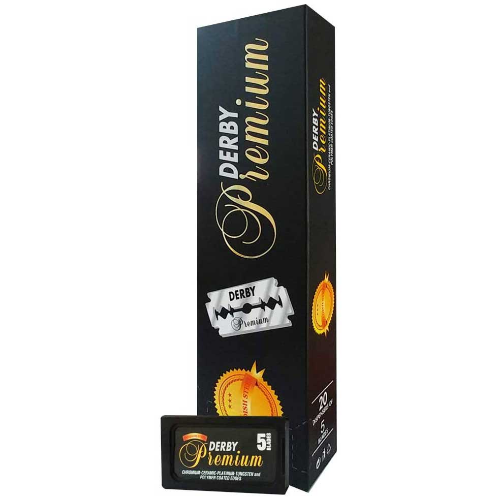 Derby Premium Double Edge Razor Blades, 100 Count