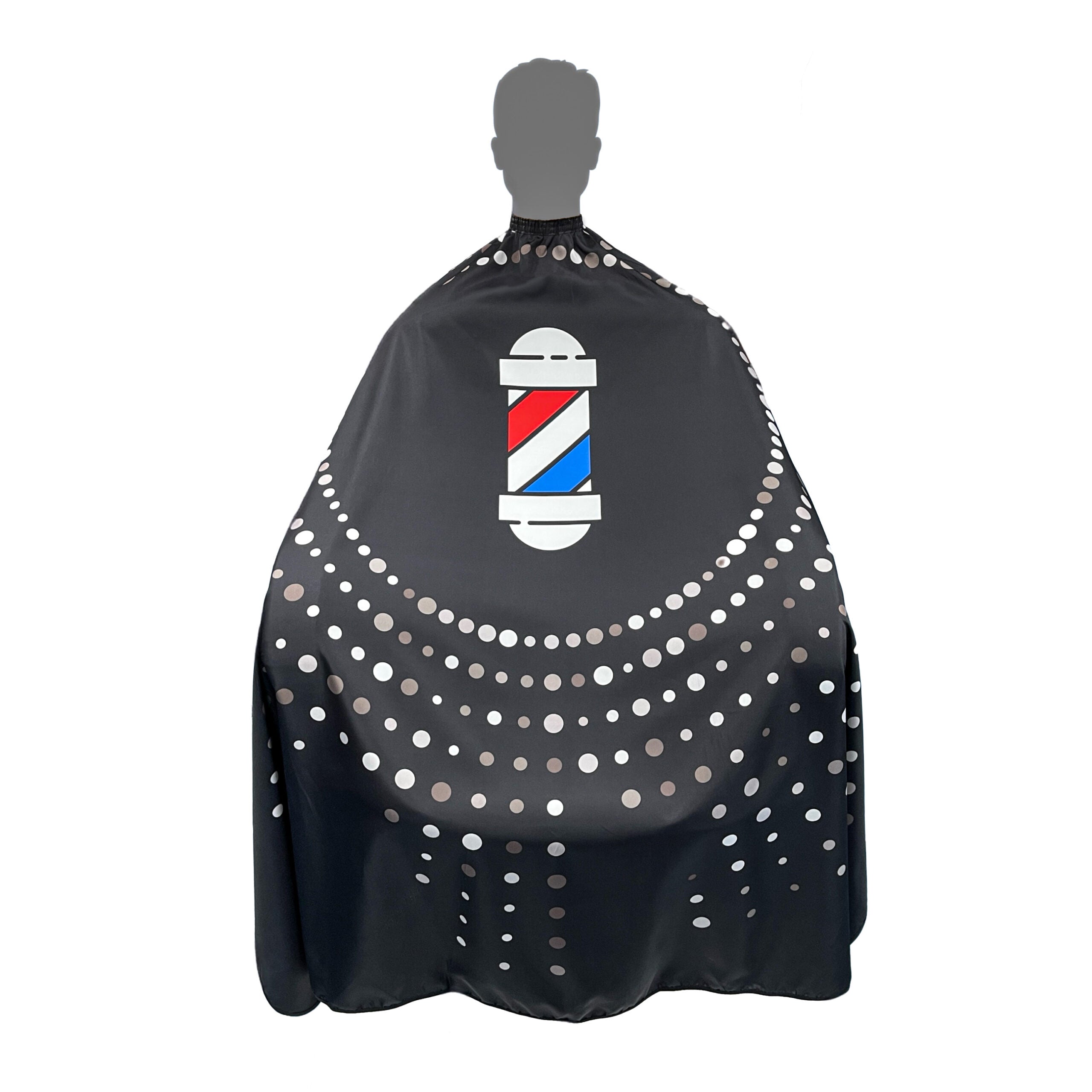 Lorreto Premium Barber Cape Colored Pole Model LC-BPL size 165 x 145