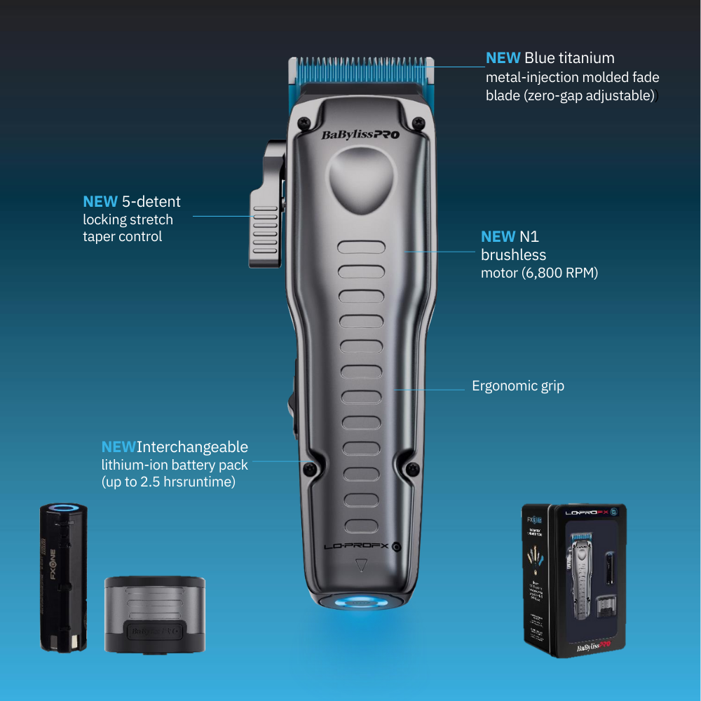 BABYLISSPRO FXONE LO-PROFX HIGH PERFORMANCE CLIPPER FX829