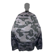 Lorreto Premium Barber Cape Dark Grey Camo Design LC-CAMDG
