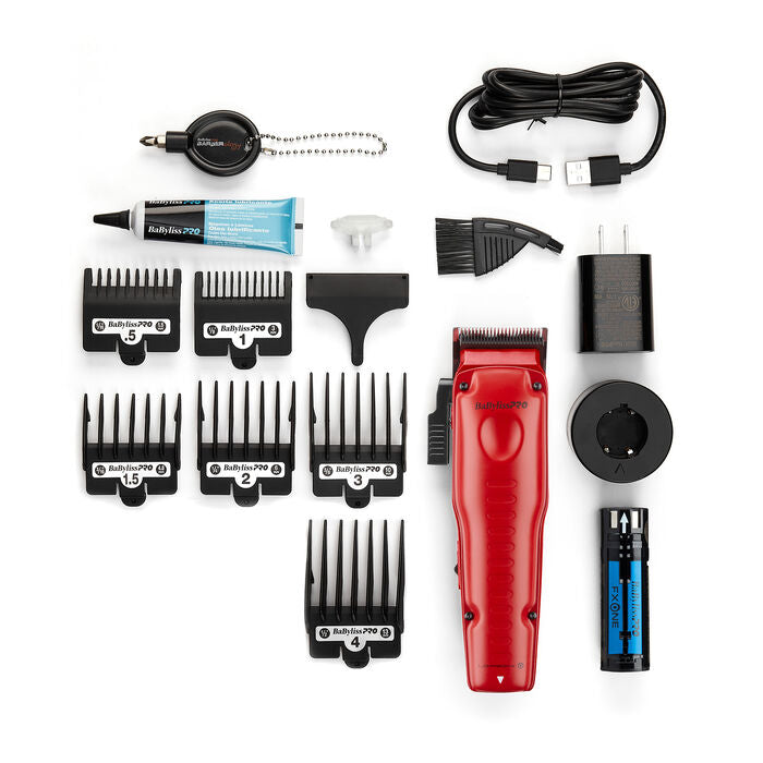 BaBylissPRO FXONE Lo-Pro Limited Edition Matte Red Clipper (FX829MR)