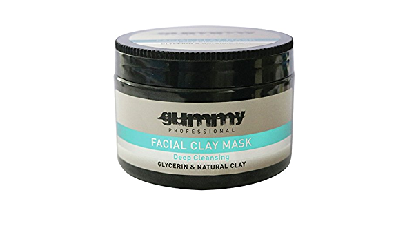 Gummy facial clay mask