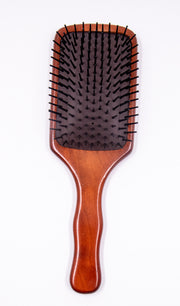 Lorreto Wood Paddle Brush (Black)