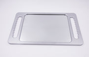 Lorreto Large Hand Mirror with Double Handle (Silver)