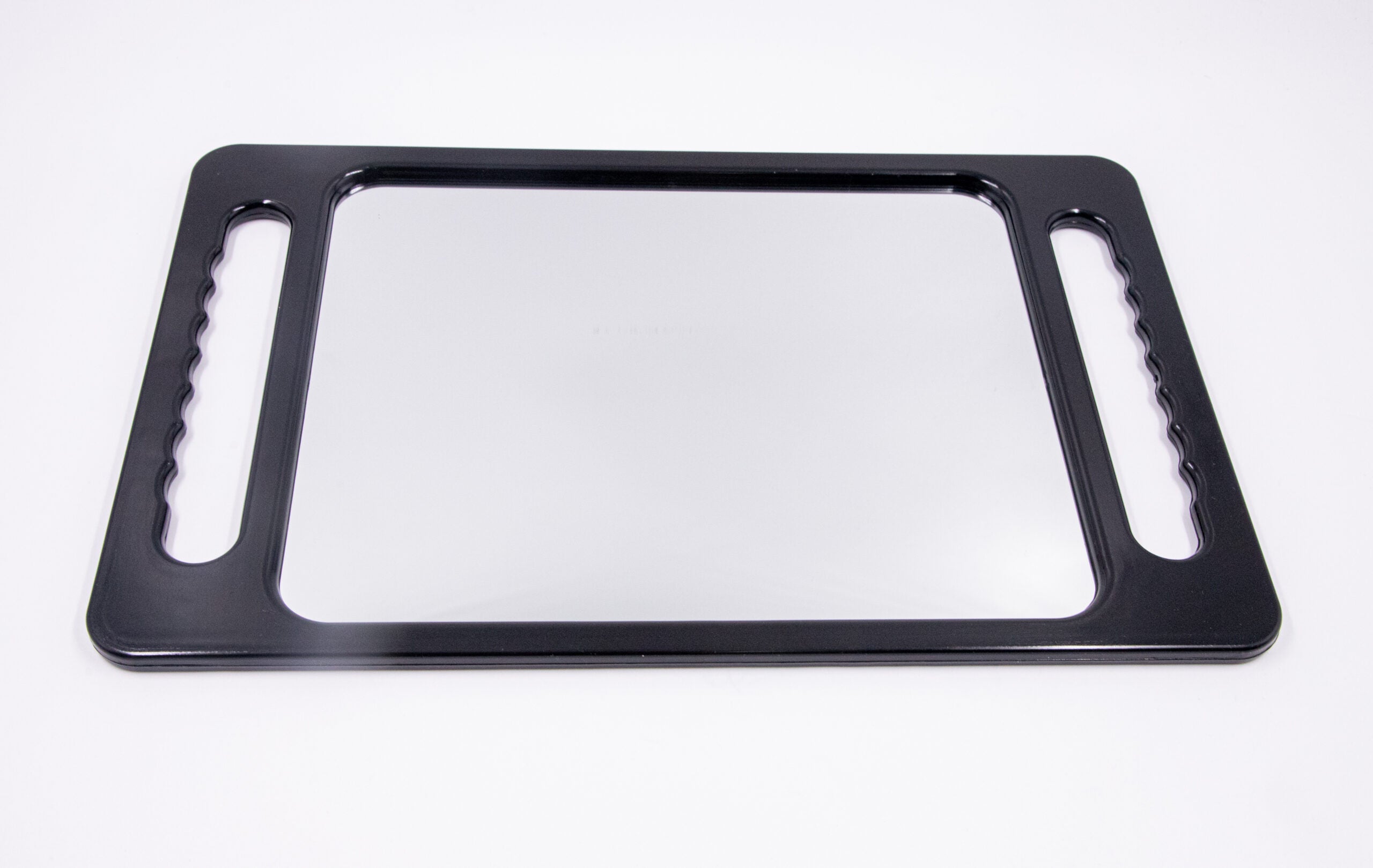 Lorreto large Hand Mirror with Double Handle (Black)