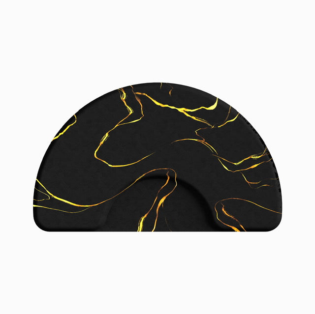 Lorreto UV Design Barber Semi-Cercle Anti-Fatigue Floor Mat 3' x 5' - 7/8''