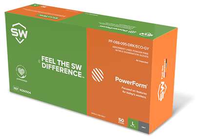 SW Orange Powder-free Nitrile single use Gloves