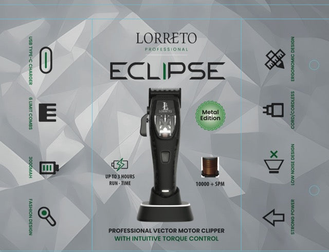 LORRETO ECLIPSE PROFESSIONAL CLIPPER  METAL CAMO EDITION