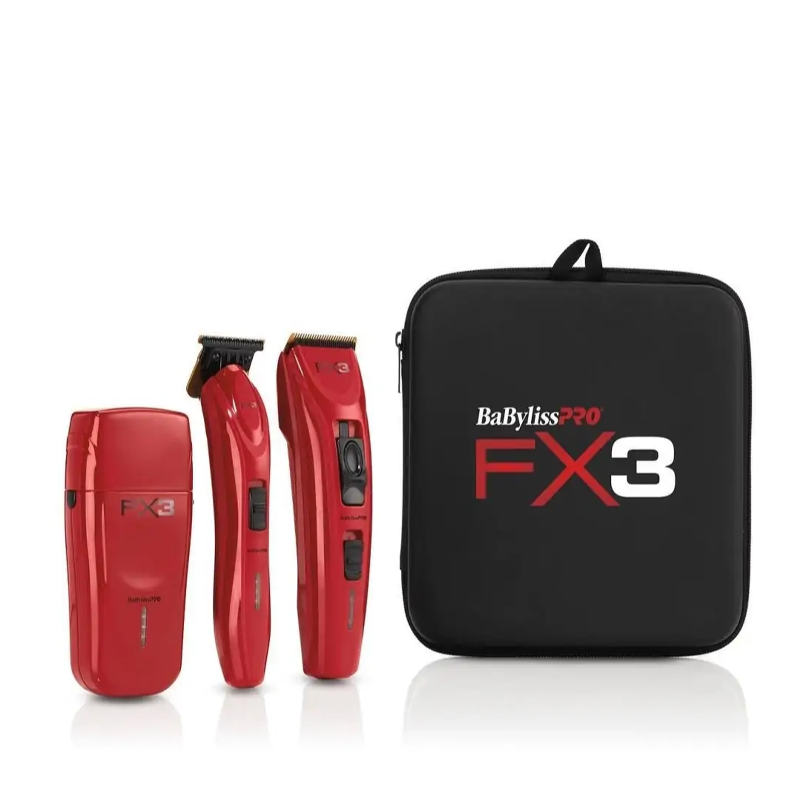 Babylisspro Red FX3 Collection Clipper, Trimmer, Shaver – comes with a case