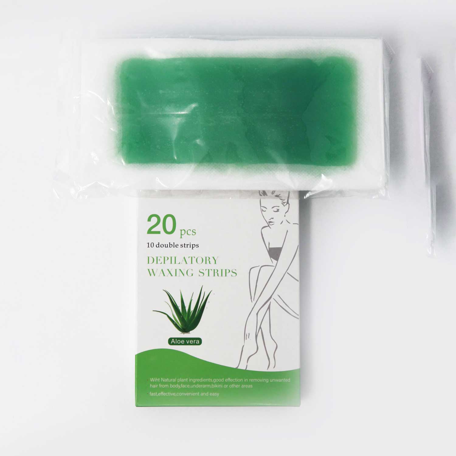 20 Pcs Depilatory Body Waxing Strips