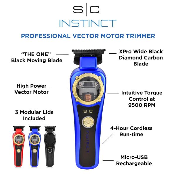 INSTINCT PROFESSIONAL VECTOR MOTOR CORDLESS HAIR TRIMMER