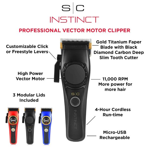 INSTINCT PROFESSIONAL VECTOR MOTOR CORDLESS HAIR CLIPPER