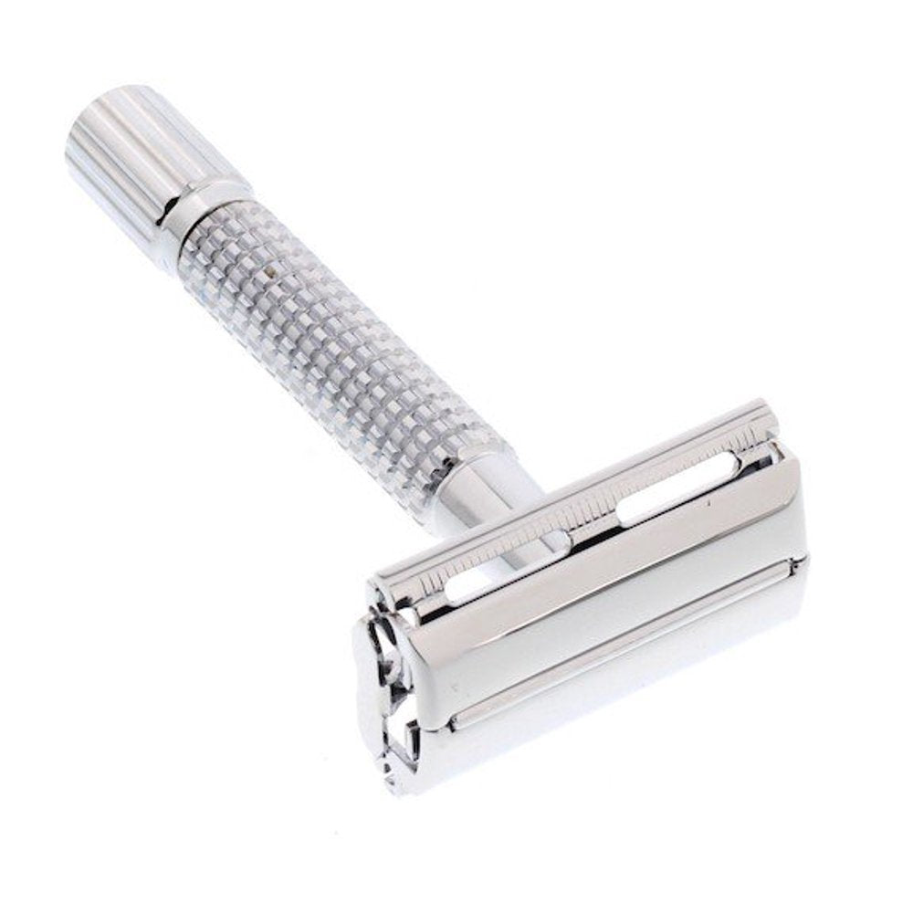 Lorreto Chrome (8.5 cm) Butterfly  Double Edge Safety Razor