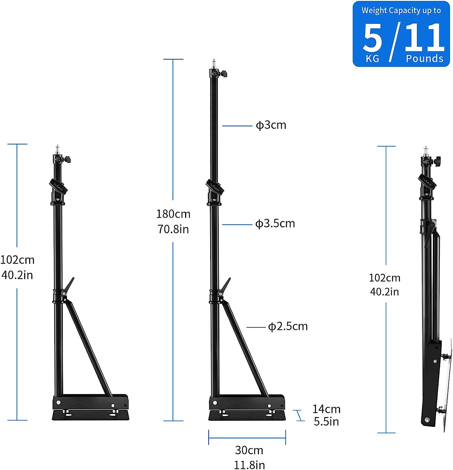 Lorreto Ring Light Wall Mount Swivel Triangle 180º Rotation